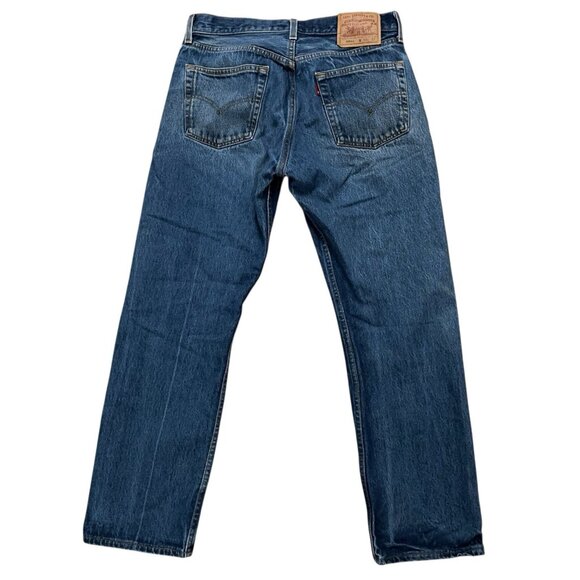 Levi's Denim Jeans Mens 34x32 (Fits 32x30) 501XX Blue Made in USA Vintage 90s - Picture 2 of 6